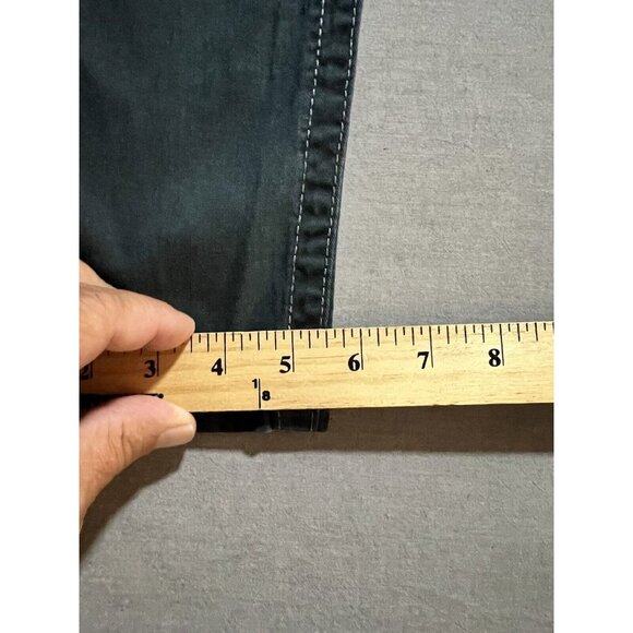 True Religion Leggings Jeans Womens 31x29‎ Blue Flap Pockets Zip Ladies. - Picture 11 of 12